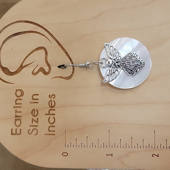 Angel Shell Drop Earrings - Picture 3 of 5